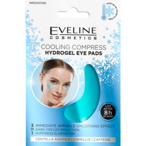 Eveline Cosmetics Hydra Expert hidrogél maszk a szem körül hűsítő hatással 2 db-Ár