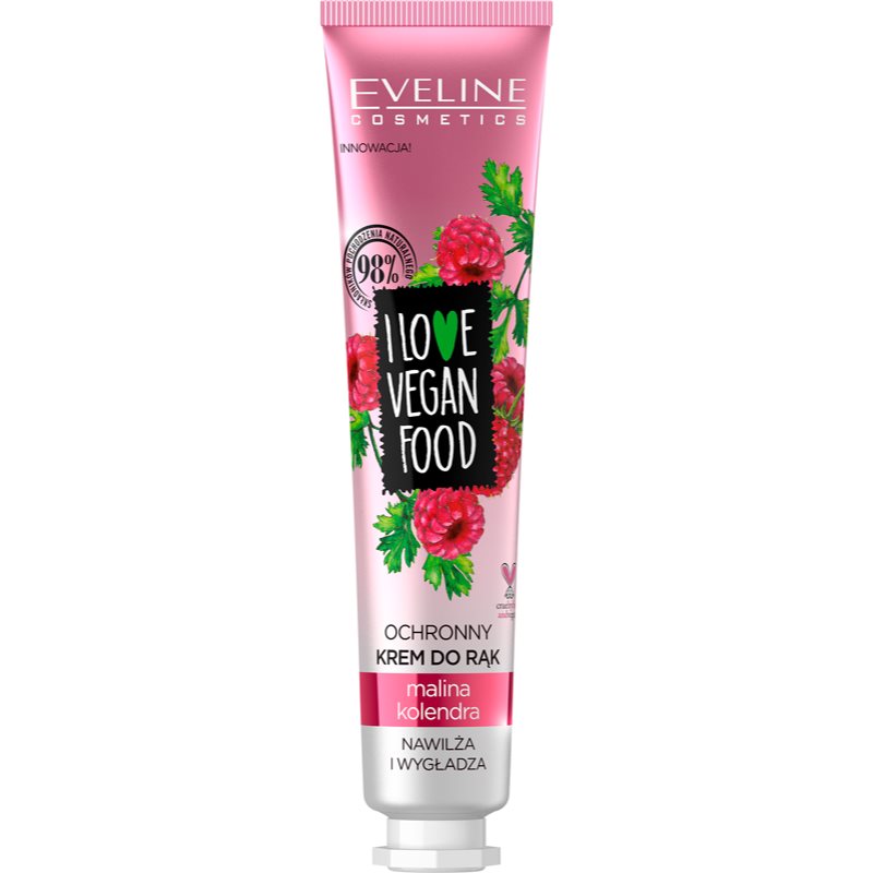 Eveline Cosmetics I Love Vegan Food hidratáló kézkrém málna illatú 50 ml-Ár