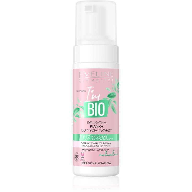 Eveline Cosmetics I'm Bio finoman tisztító hab száraz és érzékeny bőrre 150 ml-Ár