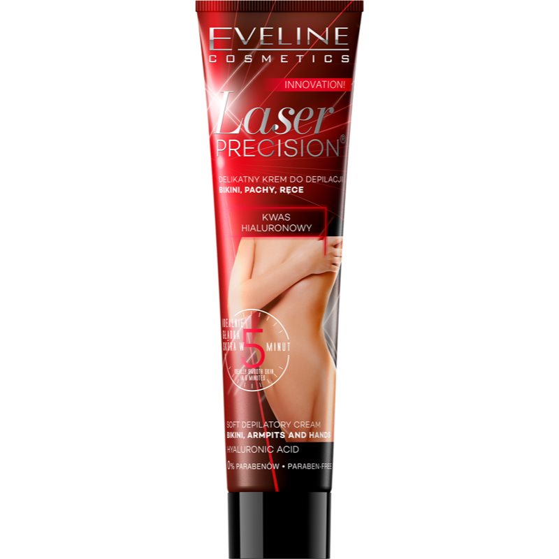 Eveline Cosmetics Laser Precision szőrtelenítő krém a kar a hónalj és az ágyék szőrtelenítésére száraz és érzékeny bőrre 125 ml-Ár