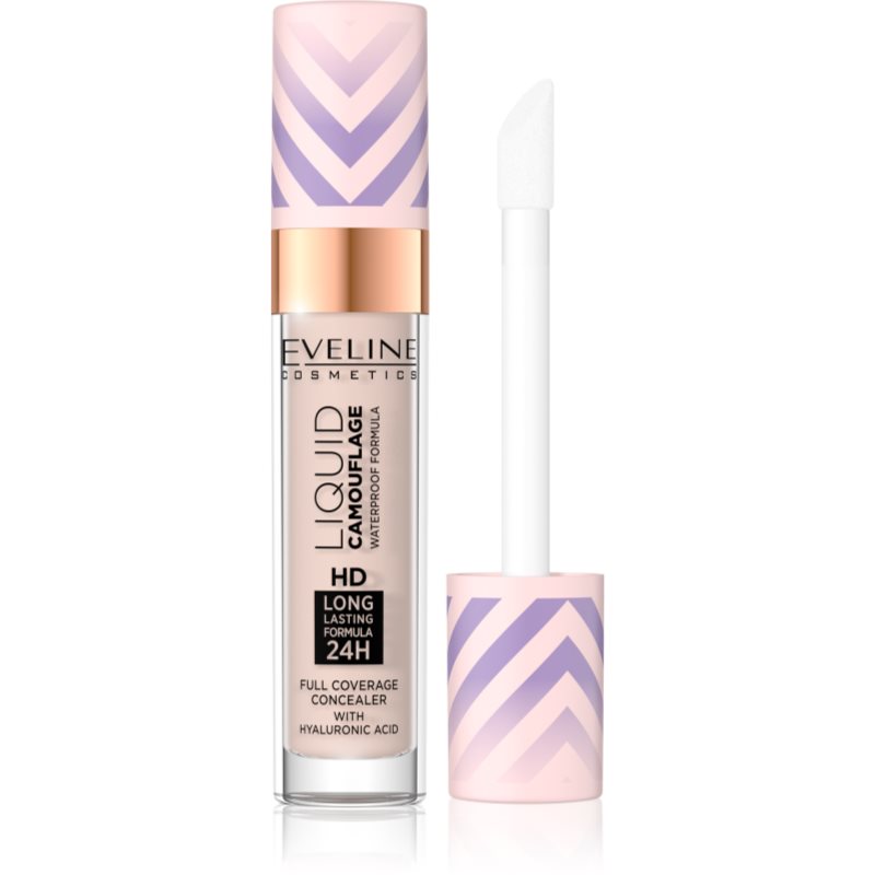Eveline Cosmetics Liquid Camouflage vízálló korrektor hialuronsavval árnyalat 02 Light Vanilla 7