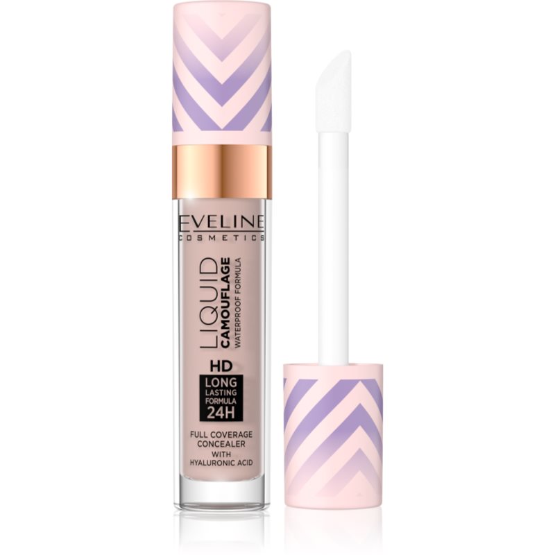 Eveline Cosmetics Liquid Camouflage vízálló korrektor hialuronsavval árnyalat 04 Light Almond 7