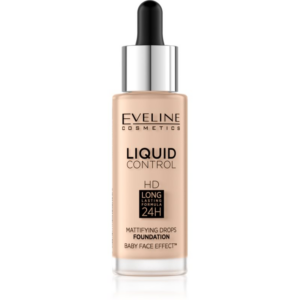 Eveline Cosmetics Liquid Control folyékony make-up pipettával árnyalat 040 Warm Beige 32 ml-Eredeti