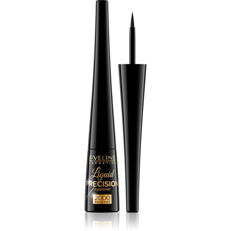 Eveline Cosmetics Liquid Precision 2000 Procent szemhéjtus matt hatással árnyalat Black 4 ml-Ár