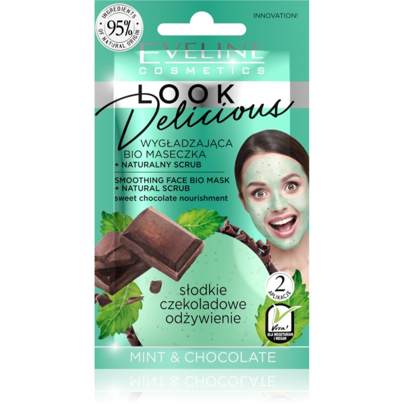 Eveline Cosmetics Look Delicious Mint & Chocolate hidratáló kisimító maszk csokoládéval 10 ml-Ár