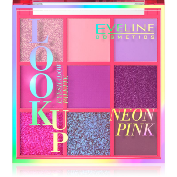 Eveline Cosmetics Look Up Neon Pink szemhéjfesték paletta 10