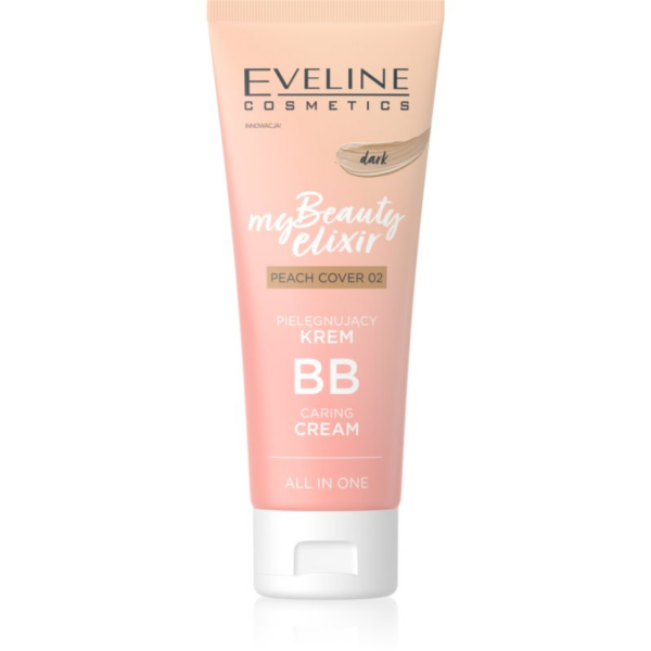 Eveline Cosmetics My Beauty Elixir Peach Cover hidratáló BB krém árnyalat 02 Dark 30 ml-Ár