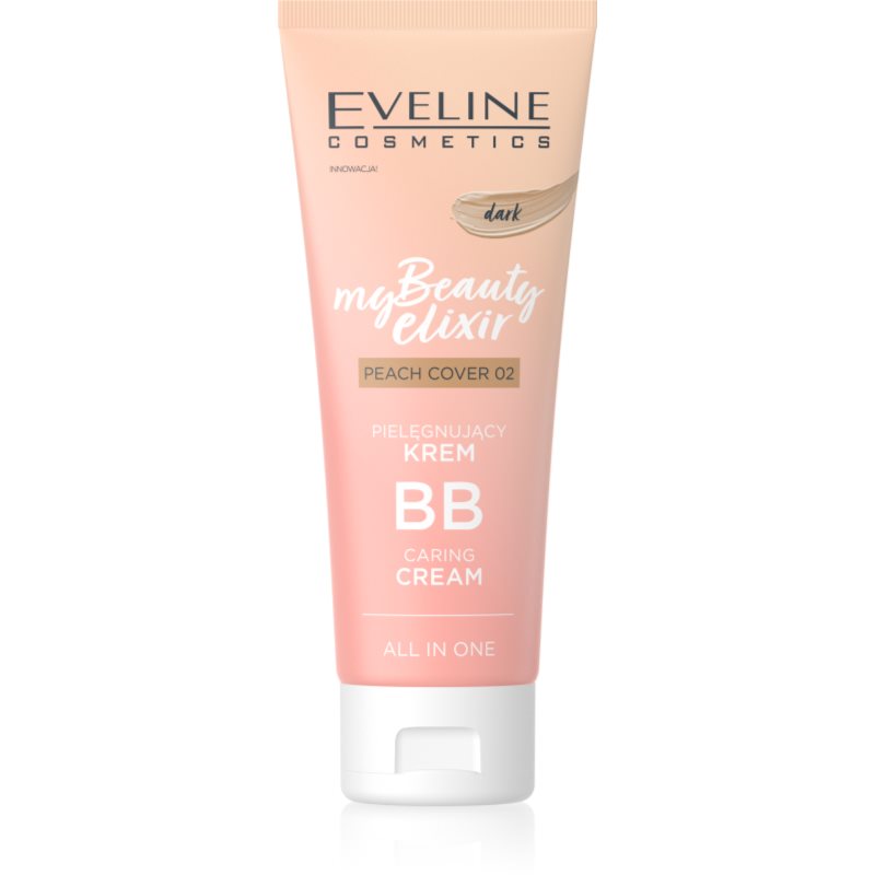 Eveline Cosmetics My Beauty Elixir Peach Cover hidratáló BB krém árnyalat 02 Dark 30 ml-Ár