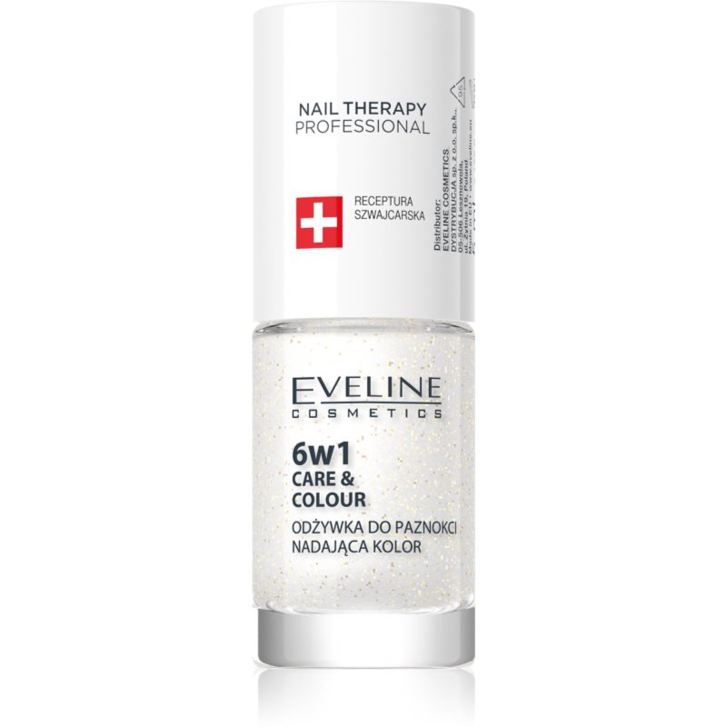 Eveline Cosmetics Nail Therapy Care & Colour körömkondicionáló 6 in 1 árnyalat Golden Glow 5 ml-Ár
