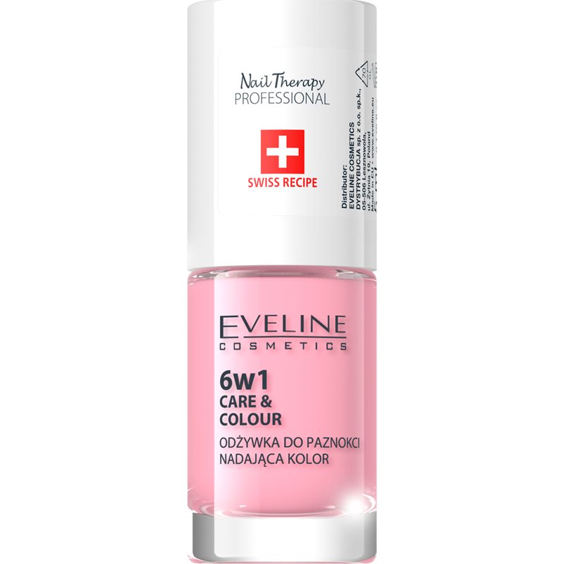 Eveline Cosmetics Nail Therapy Care & Colour körömkondicionáló 6 in 1 árnyalat Rose 5 ml-Ár