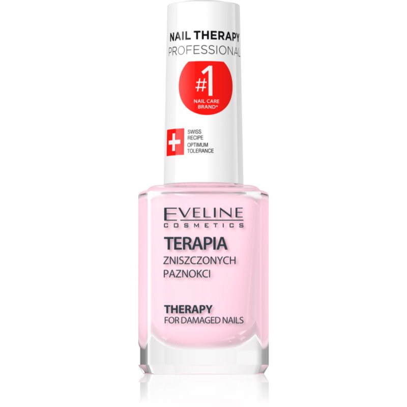 Eveline Cosmetics Nail Therapy Professional körömerősítő lakk gyenge és sérült körmökre keratinnal 12 ml-Ár