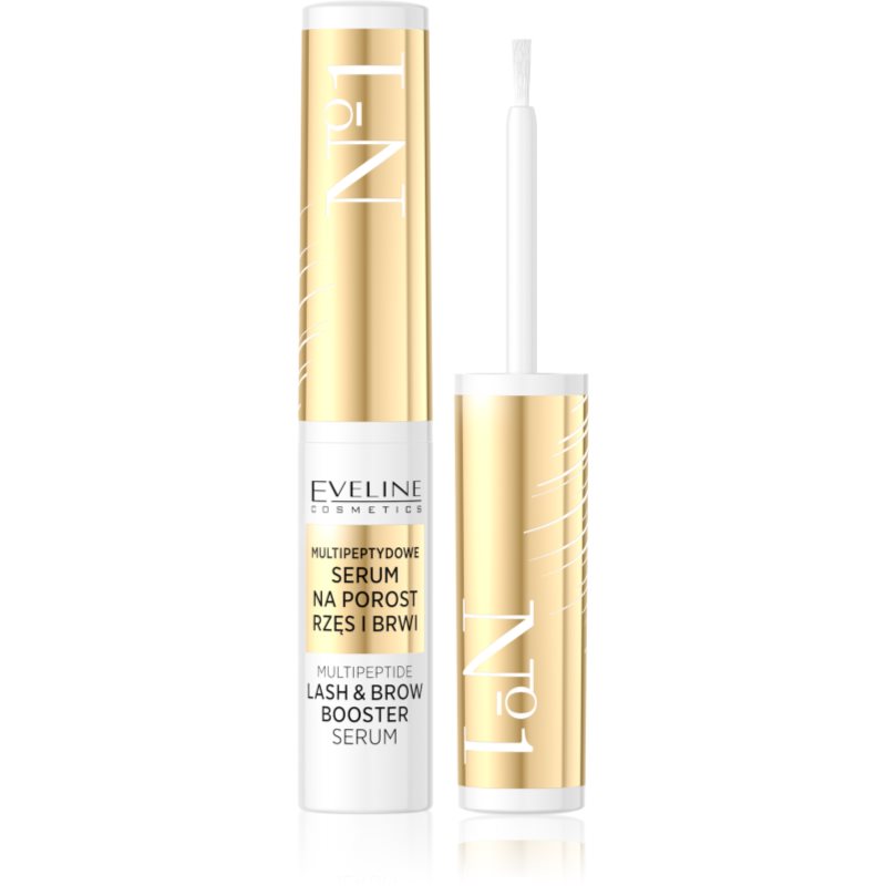 Eveline Cosmetics No. 1 szemöldök és szempilla növekedést stimuláló szérum peptidekkel 4 ml-Ár