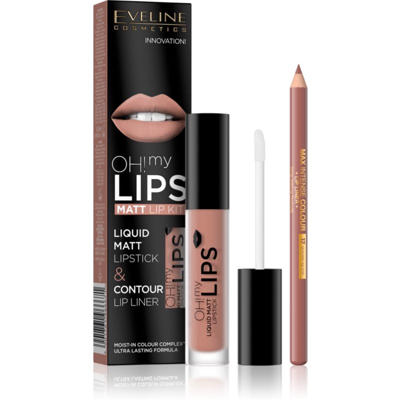 Eveline Cosmetics OH! my LIPS Matt ajakápoló készlet 01 Neutral Nude 2 db-Ár
