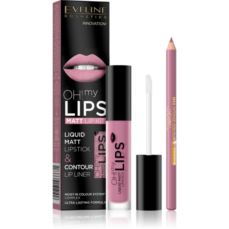 Eveline Cosmetics OH! my LIPS Matt ajakápoló készlet 03 Rose Nude 2 db-Ár