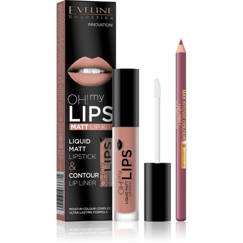 Eveline Cosmetics OH! my LIPS Matt ajakápoló készlet 08 Lovely Rose 2 db-Eredeti