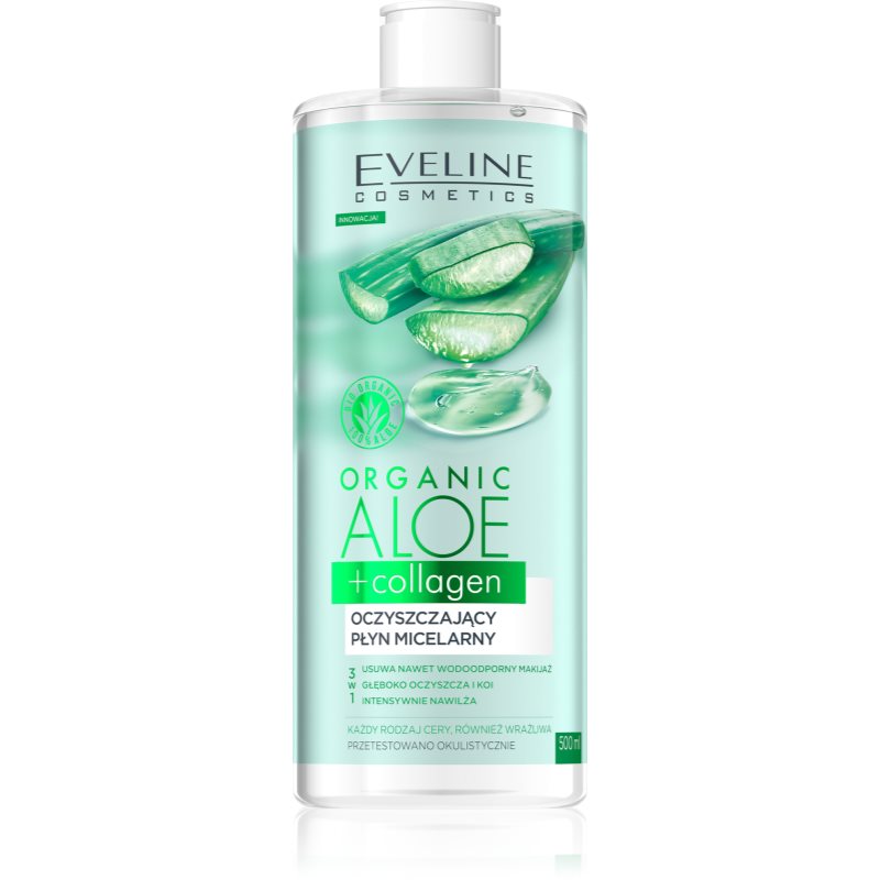 Eveline Cosmetics Organic Aloe+Collagen tisztító micellás víz 500 ml-Ár