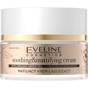 Eveline Cosmetics Organic Gold gyengéd mattító arckrém zöld teával 50 ml-Ár