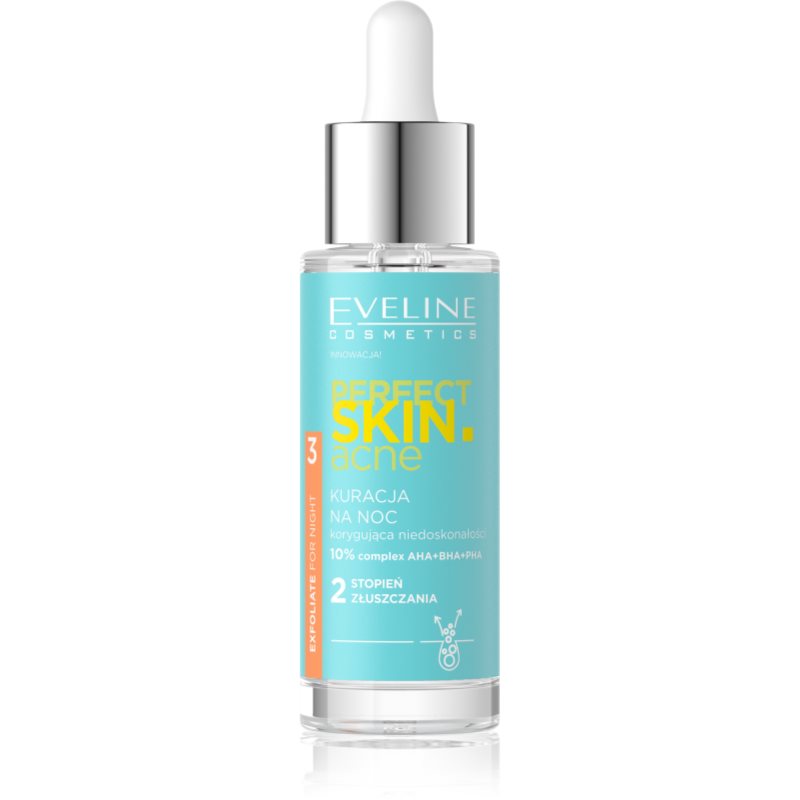Eveline Cosmetics Perfect Skin .acne intenzív éjszakai ápolás a pattanásos bőr hibáira 30 ml-Ár