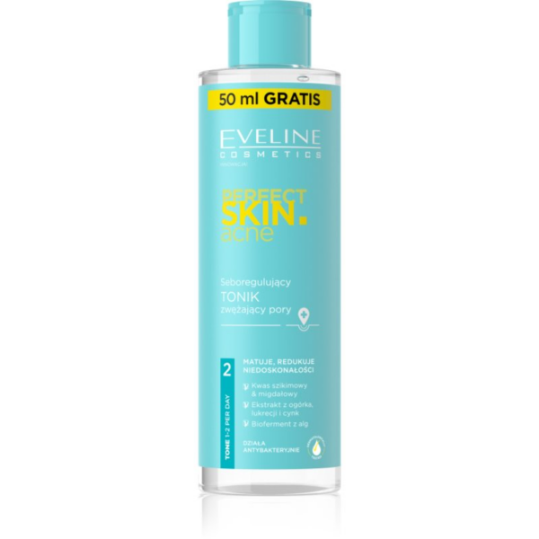 Eveline Cosmetics Perfect Skin .acne tisztító és nyugtató toner 200 ml-Ár