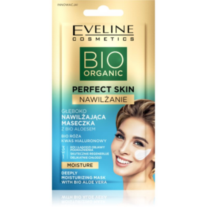 Eveline Cosmetics Perfect Skin Bio Aloe nyugtató és hidratáló maszk aloe verával 8 ml-Ár