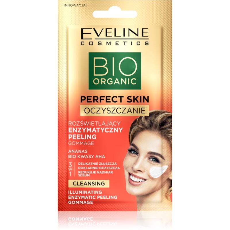 Eveline Cosmetics Perfect Skin Gommage 3v1 gyengéd enzimatikus peeling 8 ml-Ár
