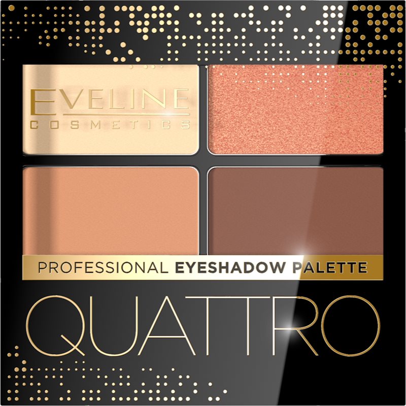 Eveline Cosmetics Quattro szemhéjfesték paletta árnyalat 01 3