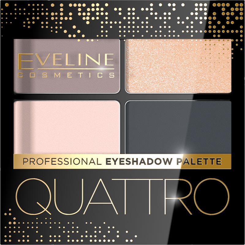 Eveline Cosmetics Quattro szemhéjfesték paletta árnyalat 02 3