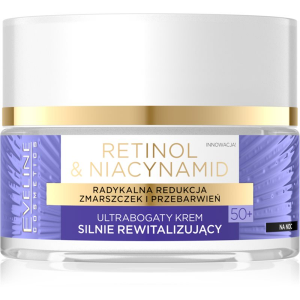 Eveline Cosmetics Retinol & Niacynamid revitalizáló éjszakai krém 50+ 50 ml-Ár