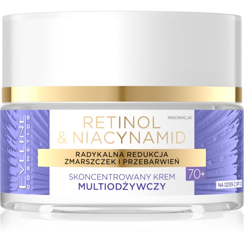 Eveline Cosmetics Retinol & Niacynamid tápláló nappali krém 70+ SPF 20 50 ml-Ár
