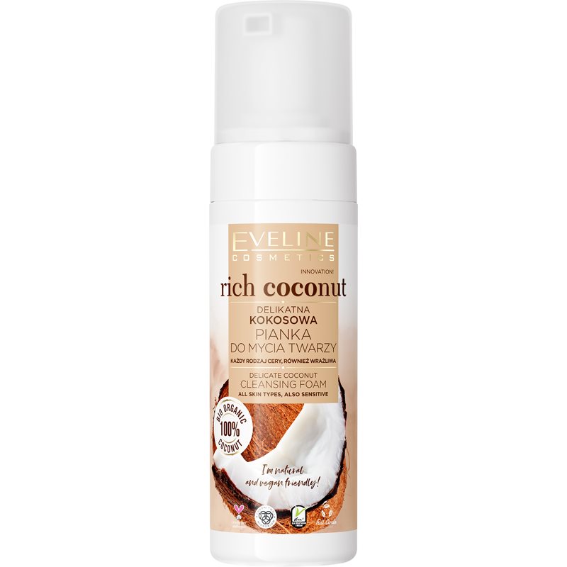 Eveline Cosmetics Rich Coconut finoman tisztító hab probiotikumokkal 150 ml-Ár