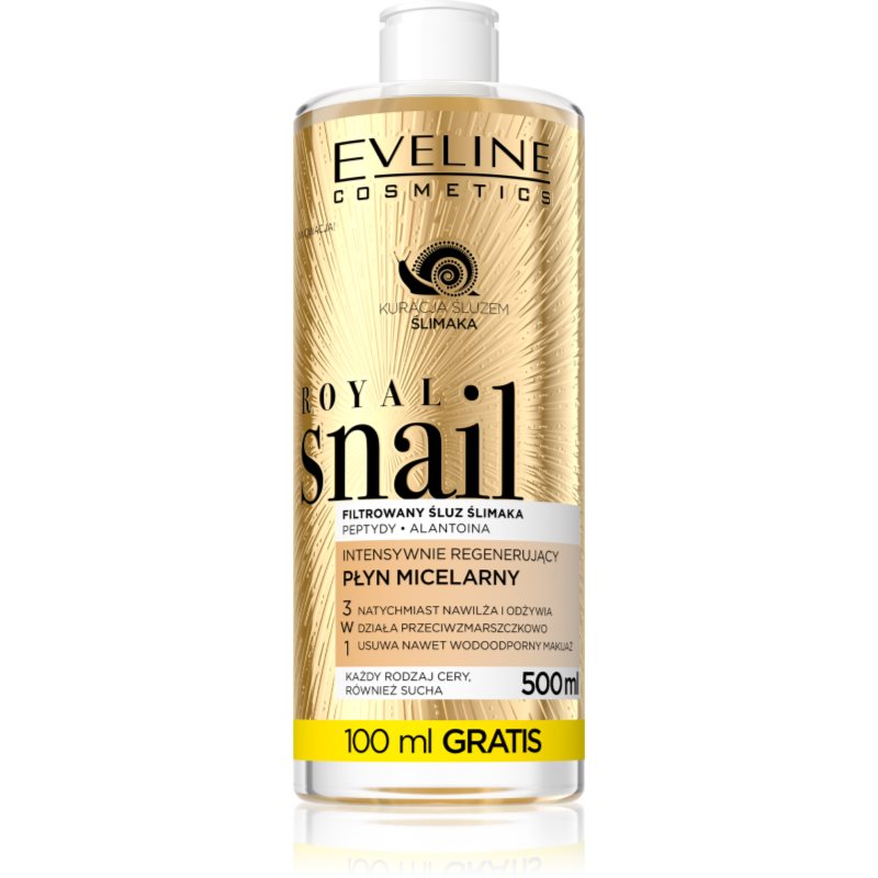 Eveline Cosmetics Royal Snail micellás víz regeneráló hatással 500 ml-Eredeti