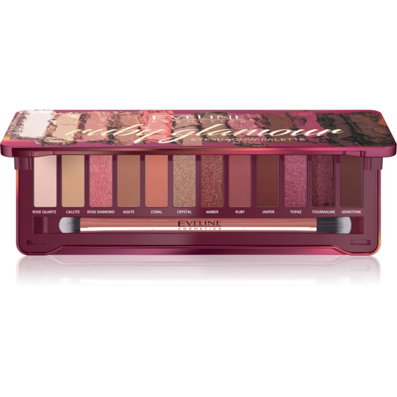 Eveline Cosmetics Ruby Glamour szemhéjfesték paletta 12 g-Ár