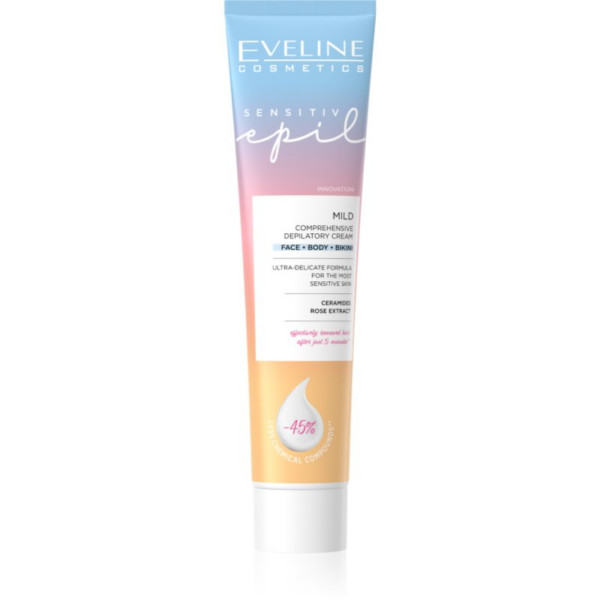 Eveline Cosmetics Sensitive Epil szőrtelenítő krém a testre az érzékeny bőrre 125 ml-Ár