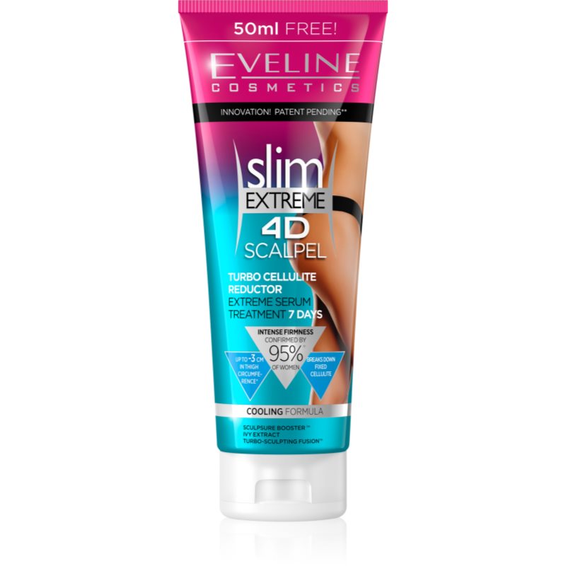 Eveline Cosmetics Slim Extreme 4D Scalpel szérum cellulitisz ellen hűsítő hatással 250 ml-Eredeti