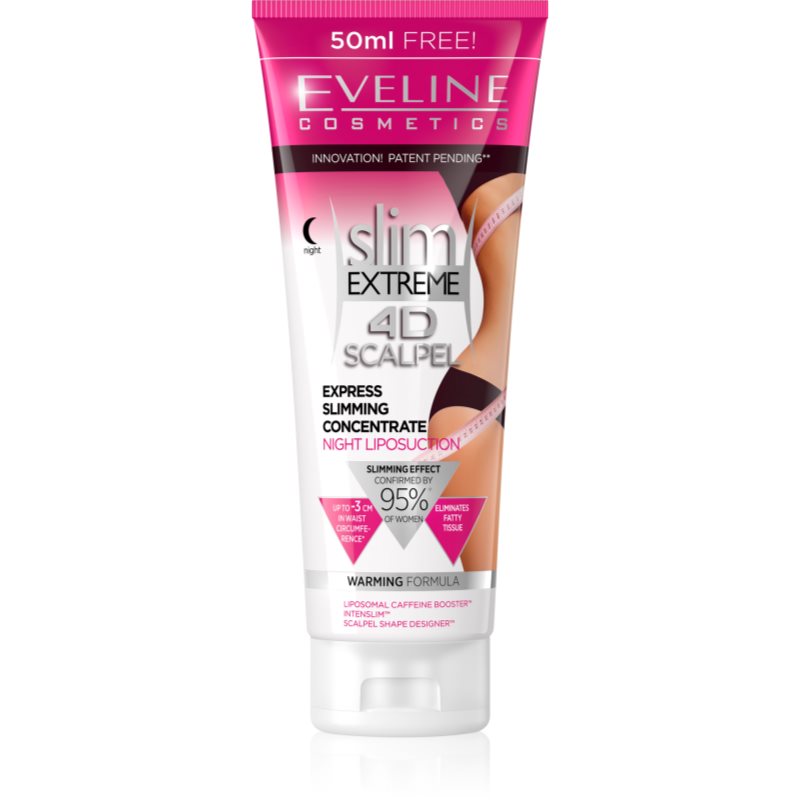 Eveline Cosmetics Slim Extreme 4D Scalpel szuperkoncentrált éjszakai szérum melegítő hatással 250 ml-Eredeti