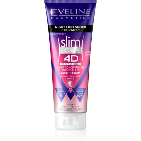 Eveline Cosmetics Slim Extreme szuperkoncentrált éjszakai szérum melegítő hatással 250 ml-Ár