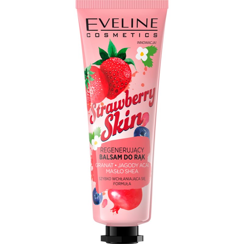 Eveline Cosmetics Strawberry Skin tápláló balzsam kézre eper illattal 50 ml-Ár