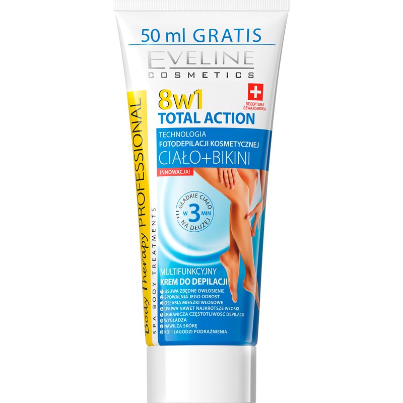Eveline Cosmetics Total Action lábszörtelenítő krém 8 in 1 200 ml-Ár