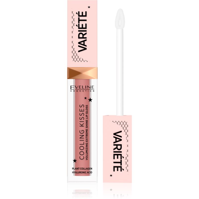 Eveline Cosmetics Variété Cooling Kisses hidratáló ajakfény hűsítő hatással árnyalat 03 Star Glow 6