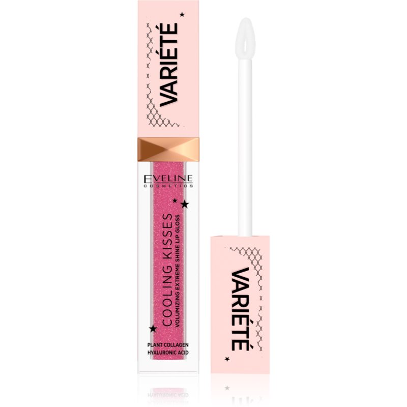 Eveline Cosmetics Variété Cooling Kisses hidratáló ajakfény hűsítő hatással árnyalat 06 Amazing Kiss 6