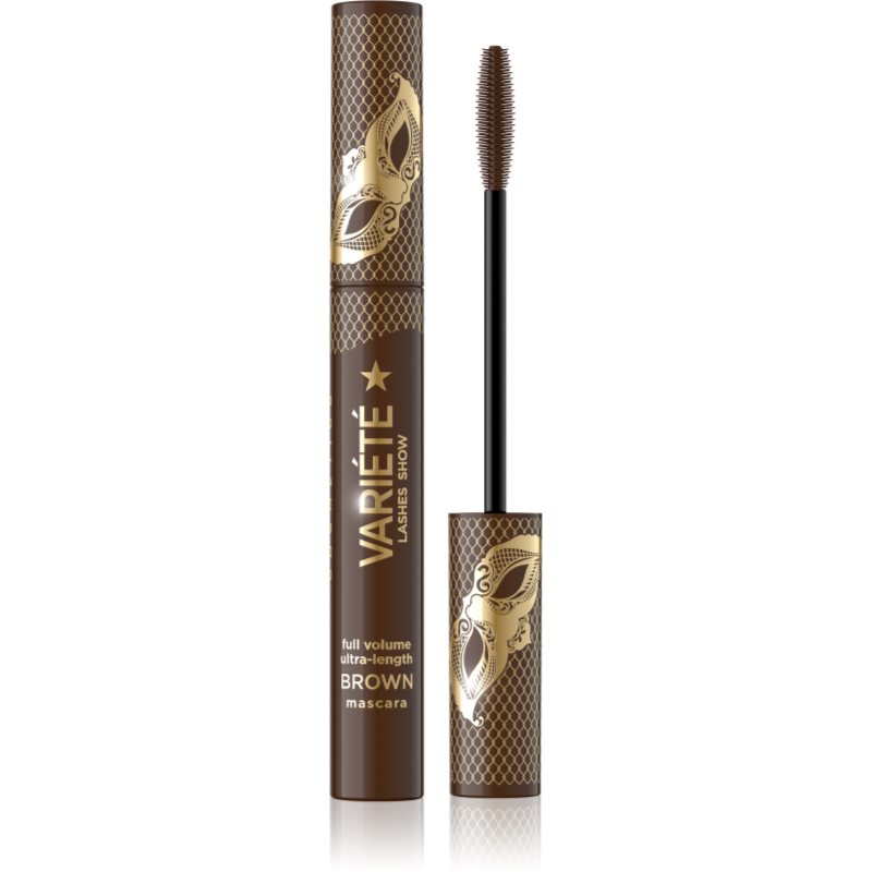 Eveline Cosmetics Variété Lashes Show tömegnövelő szempillaspirál árnyalat Brown 10 ml-Ár