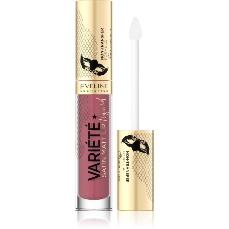 Eveline Cosmetics Variété matt folyékony állagú ajakrúzs árnyalat 03 Berry Shake 4