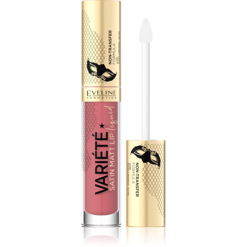 Eveline Cosmetics Variété matt folyékony állagú ajakrúzs árnyalat 05 Peach Mousse 4