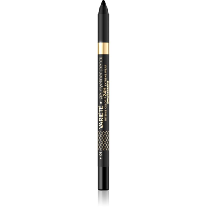 Eveline Cosmetics Variété vízálló zselés szemceruza árnyalat 01 Black 1 db-Ár