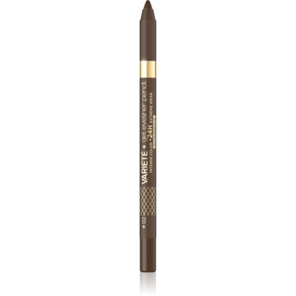 Eveline Cosmetics Variété vízálló zselés szemceruza árnyalat 02 Brown 1 db-Ár
