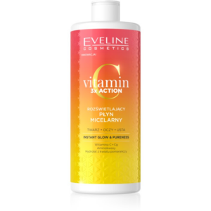 Eveline Cosmetics Vitamin C 3x Action micellás víz élénk és hidratált bőr 500 ml-Ár