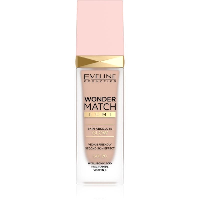 Eveline Cosmetics Wonder Match Lumi bőrsimító hatású hidratáló alapozó SPF 20 árnyalat 15 Natural Neutral 30 ml-Ár