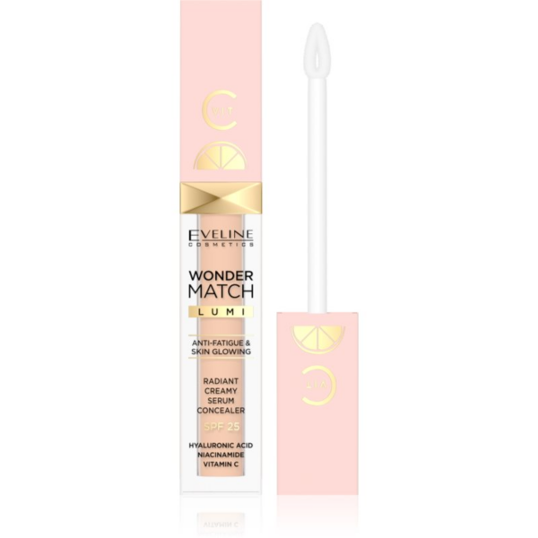 Eveline Cosmetics Wonder Match Lumi élénkítő korrektor SPF 25 árnyalat 15 Natural 6