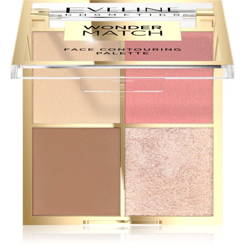 Eveline Cosmetics Wonder Match multifunkciós arc paletta 4 in 1 árnyalat 02 10