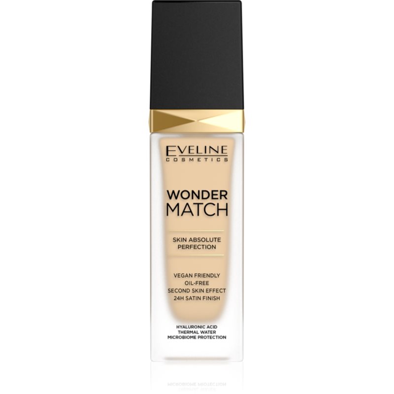 Eveline Cosmetics Wonder Match tartós folyékony alapozó hialuronsavval árnyalat 05 Light Porcelain 30 ml-Ár